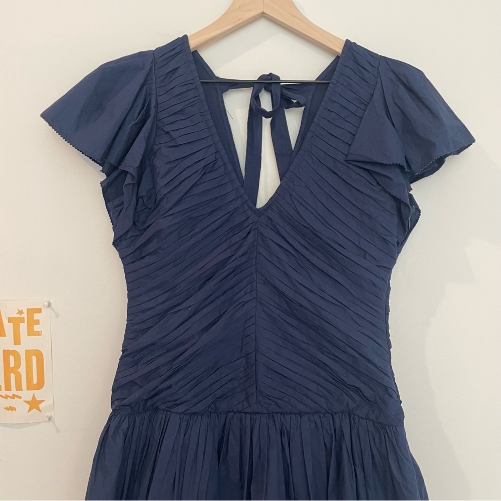 LOVE THE LABEL minette dress in‎ cotton mini preppy V-Neck - Picture 3 of 12
